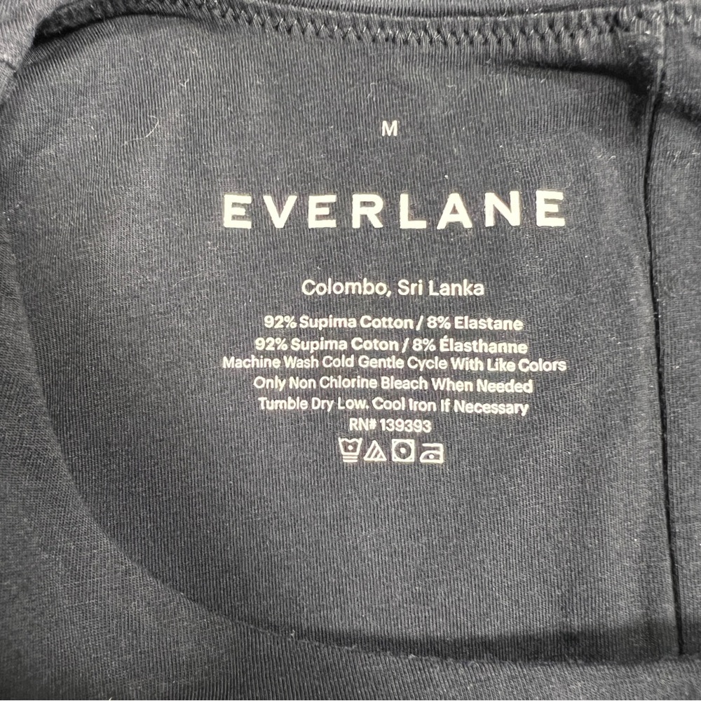 Everlane Black Short-Sleeve Crew Neck Bikini Bodysuit, Size Medium - Picture 6 of 6